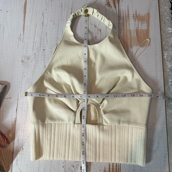 3.1 Phillip Lim Eggshell Vegan Leather Halter Top Size 6 - Picture 12 of 12